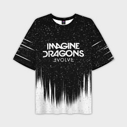 Футболка оверсайз мужская IMAGINE DRAGONS, цвет: 3D-принт