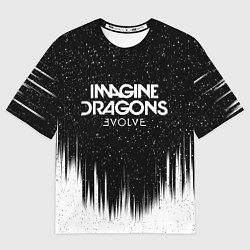 Футболка оверсайз мужская IMAGINE DRAGONS, цвет: 3D-принт