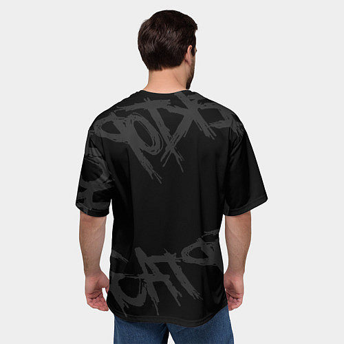 Мужская футболка оверсайз Сектор Газа - ХОЙ / 3D-принт – фото 4