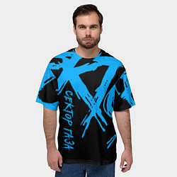 Футболка оверсайз мужская Сектор Газа, цвет: 3D-принт — фото 2