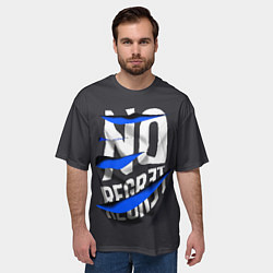 Футболка оверсайз мужская Без сожаления объемная надпись, цвет: 3D-принт — фото 2