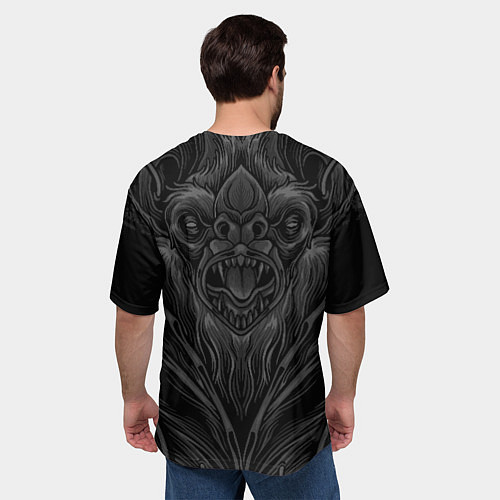 Мужская футболка оверсайз Metallica мышь летучая / 3D-принт – фото 4