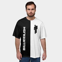 Футболка оверсайз мужская BILLIE EILISH, цвет: 3D-принт — фото 2