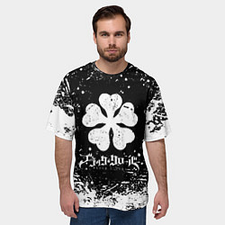 Футболка оверсайз мужская ЧЁРНЫЙ КЛЕВЕР, цвет: 3D-принт — фото 2