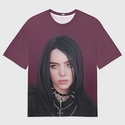 Футболка оверсайз мужская Билли Айлиш, цвет: 3D-принт