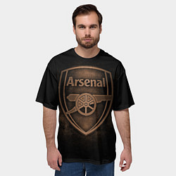 Футболка оверсайз мужская Arsenal, цвет: 3D-принт — фото 2