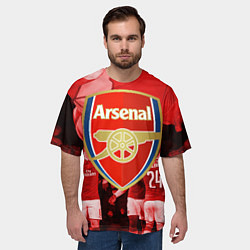 Футболка оверсайз мужская Arsenal, цвет: 3D-принт — фото 2