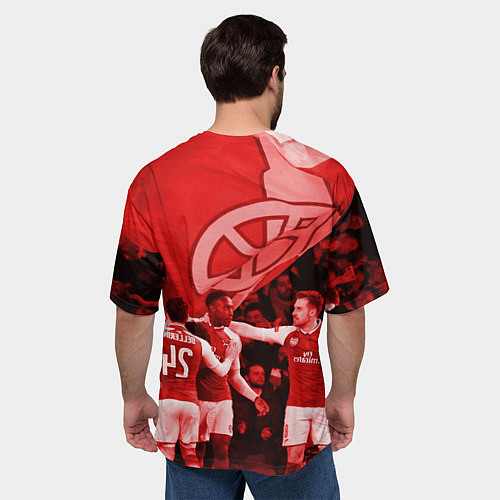 Мужская футболка оверсайз Arsenal / 3D-принт – фото 4