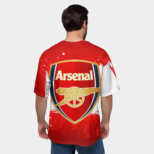 Мужская футболка оверсайз Arsenal / 3D-принт – фото 4