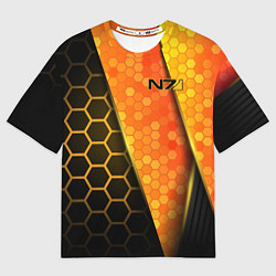Футболка оверсайз мужская Mass Effect N7, цвет: 3D-принт