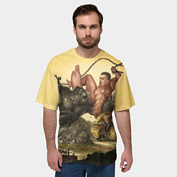 Футболка оверсайз мужская Aniki Fight Art, цвет: 3D-принт — фото 2