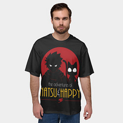Футболка оверсайз мужская Хвост Феи Natsu i Happy, цвет: 3D-принт — фото 2