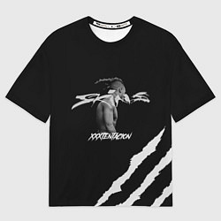 Футболка оверсайз мужская XXXTENTACION SKINS, цвет: 3D-принт