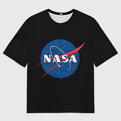 Мужская футболка оверсайз NASA Краски