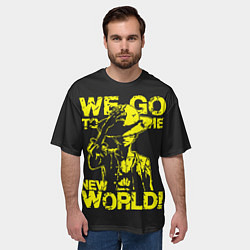 Футболка оверсайз мужская One Piece We Go World, цвет: 3D-принт — фото 2