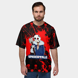 Футболка оверсайз мужская UNDERTALE, цвет: 3D-принт — фото 2