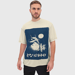 Футболка оверсайз мужская My Neighbor Totoro, цвет: 3D-принт — фото 2