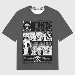 Футболка оверсайз мужская One Piece, цвет: 3D-принт