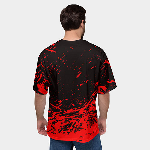 Мужская футболка оверсайз АлисА / 3D-принт – фото 4