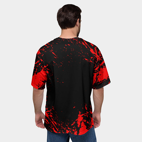 Мужская футболка оверсайз АлисА / 3D-принт – фото 4
