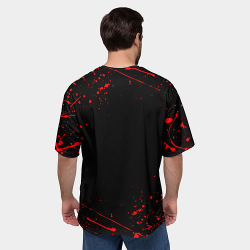 Мужская футболка оверсайз АлисА / 3D-принт – фото 4