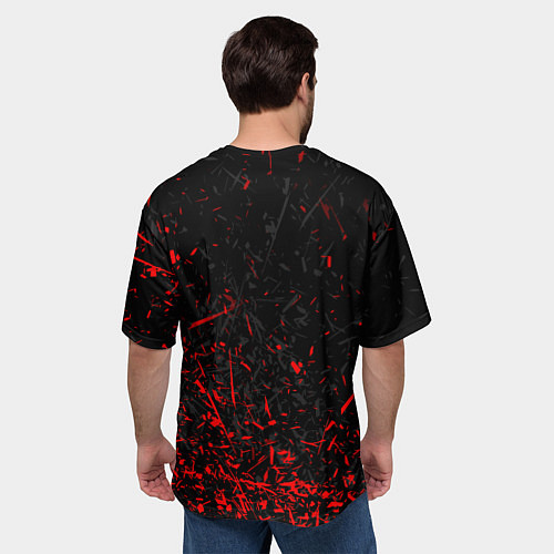 Мужская футболка оверсайз АлисА / 3D-принт – фото 4