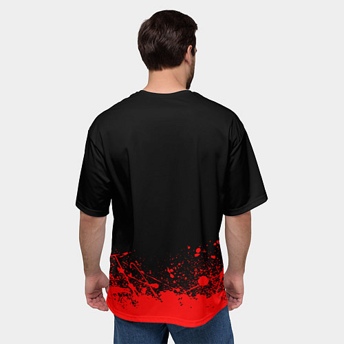 Мужская футболка оверсайз АлисА / 3D-принт – фото 4