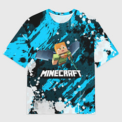 Футболка оверсайз мужская Minecraft Майнкрафт, цвет: 3D-принт