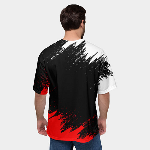 Мужская футболка оверсайз KIMETSU NO YAIBA / 3D-принт – фото 4