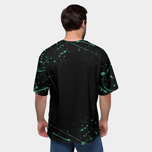 Мужская футболка оверсайз KIMETSU NO YAIBA / 3D-принт – фото 4