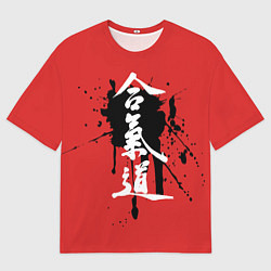 Футболка оверсайз мужская Айкидо, цвет: 3D-принт