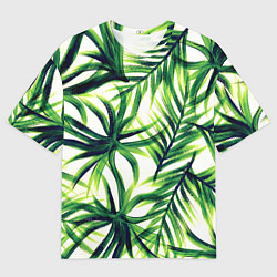 Мужская футболка оверсайз Тропики