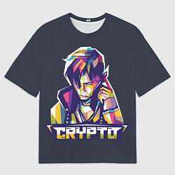 Футболка оверсайз мужская Apex Legends Crypto, цвет: 3D-принт