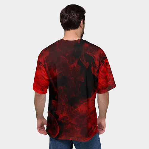 Мужская футболка оверсайз АлисА / 3D-принт – фото 4