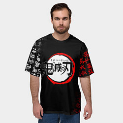 Футболка оверсайз мужская KIMETSU NO YAIBA, цвет: 3D-принт — фото 2