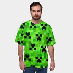Футболка оверсайз мужская MINECRAFT, цвет: 3D-принт — фото 2