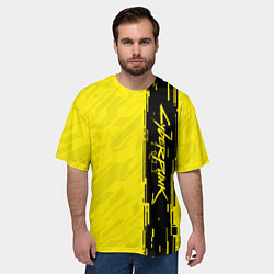 Футболка оверсайз мужская CYBERPUNK 2077, цвет: 3D-принт — фото 2
