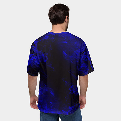 Мужская футболка оверсайз BIOHAZARD / 3D-принт – фото 4