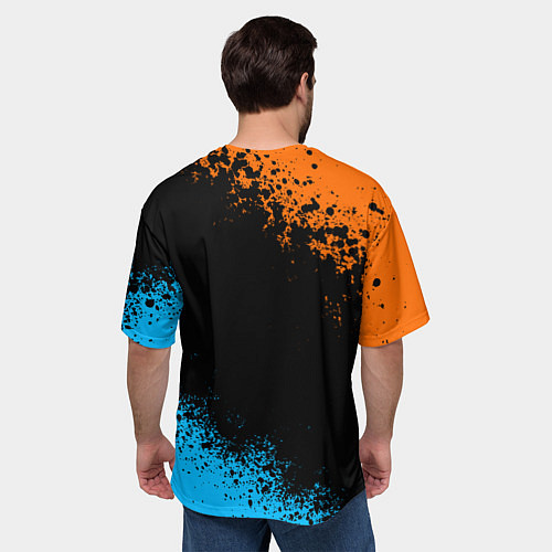 Мужская футболка оверсайз PORTAL / 3D-принт – фото 4