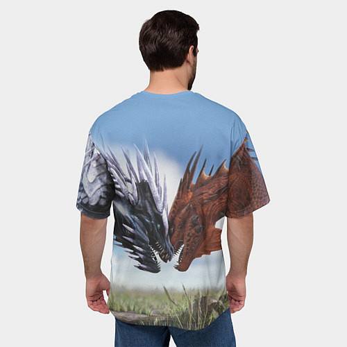 Мужская футболка оверсайз Ark Survival Evolved / 3D-принт – фото 4