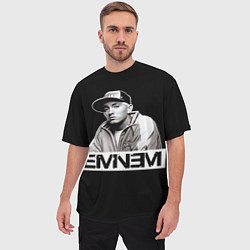 Футболка оверсайз мужская Eminem, цвет: 3D-принт — фото 2