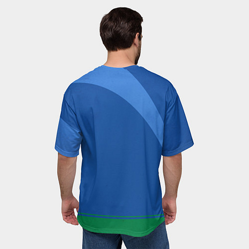 Мужская футболка оверсайз Регби / 3D-принт – фото 4
