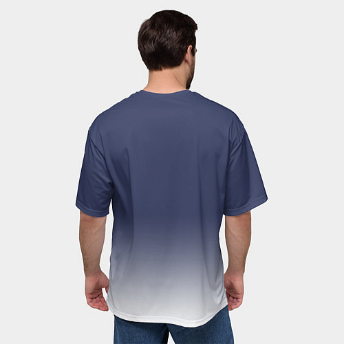 Мужская футболка оверсайз Биплан / 3D-принт – фото 4