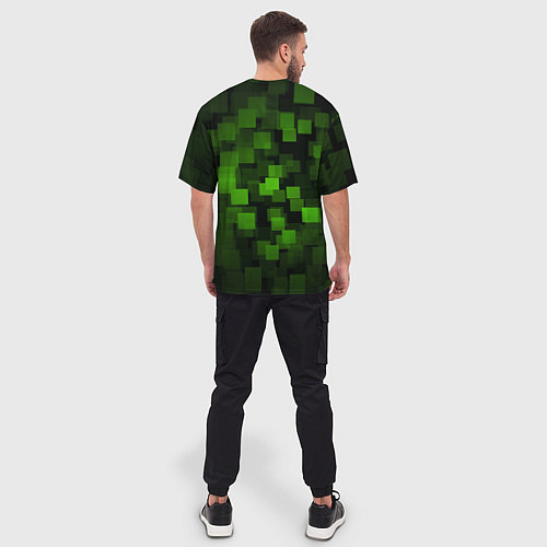Мужская футболка оверсайз Minecraft Майнкрафт / 3D-принт – фото 4
