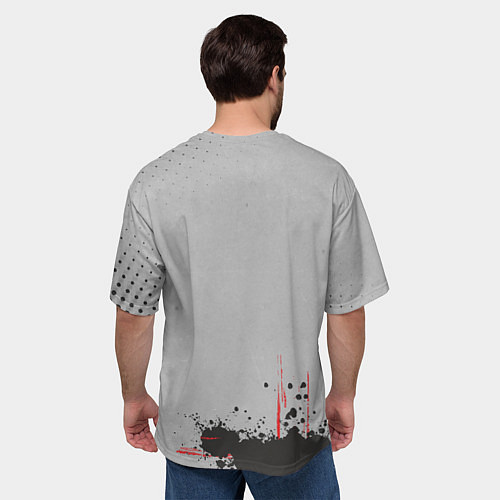 Мужская футболка оверсайз Handball / 3D-принт – фото 4