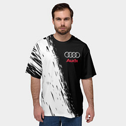 Футболка оверсайз мужская AUDI, цвет: 3D-принт — фото 2
