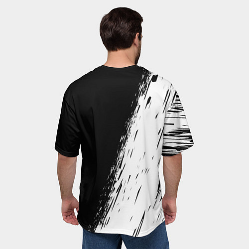 Мужская футболка оверсайз AUDI / 3D-принт – фото 4