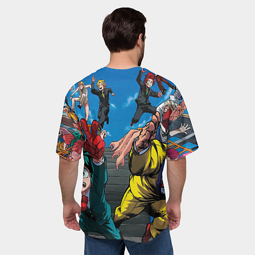 Мужская футболка оверсайз My Hero Academia все герои / 3D-принт – фото 4