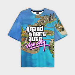 Мужская футболка оверсайз GRAND THEFT AUTO:VICE CITY