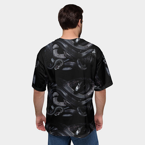 Мужская футболка оверсайз Los Angeles LakersKobe Bryan / 3D-принт – фото 4